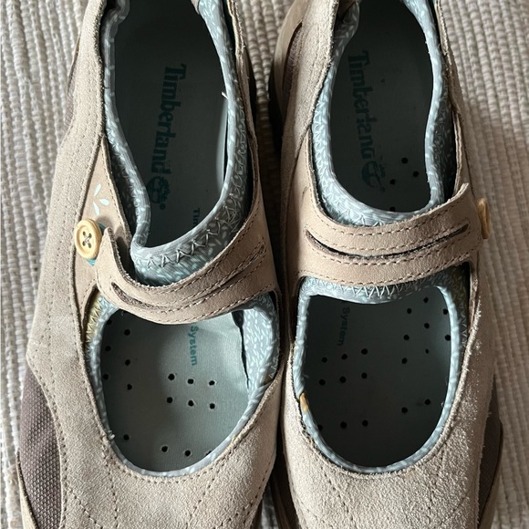 Timberland Womens Brown Tan Mary Jane Walking Flat - Picture 2 of 8